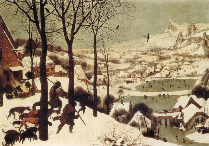 BRUEGHEL, Pieter the Younger The Hunters in the Snow Spain oil painting art